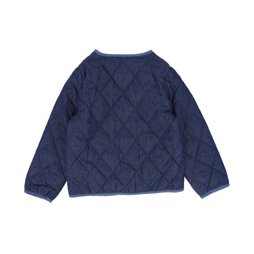NICOLE MILLER BLUE GREY QUILTED JACKET