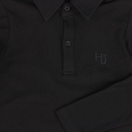 HARPER JAMES BLACK LOGO POLO