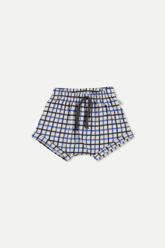 MY LITTLE COZMO  NAVY CHECKED BLOOMERS [FINAL SALE]