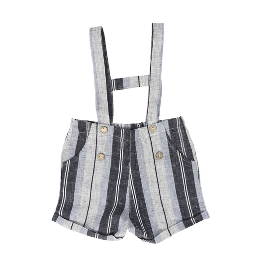 NOMA NAVY STRIPED H BAR OVERALLS [FINAL SALE]