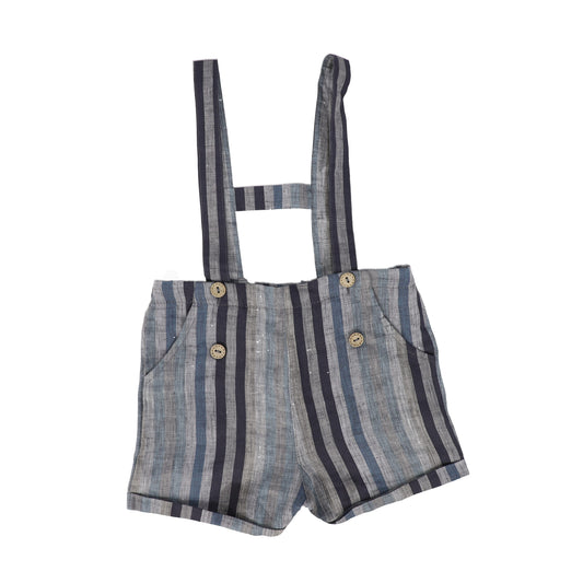 NOMA NAVY WIDE STRIPED H BAR OVERALLS [FINAL SALE]