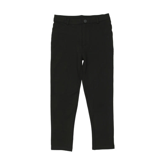 BOPOP BLACK KNIT STRETCH PANTS