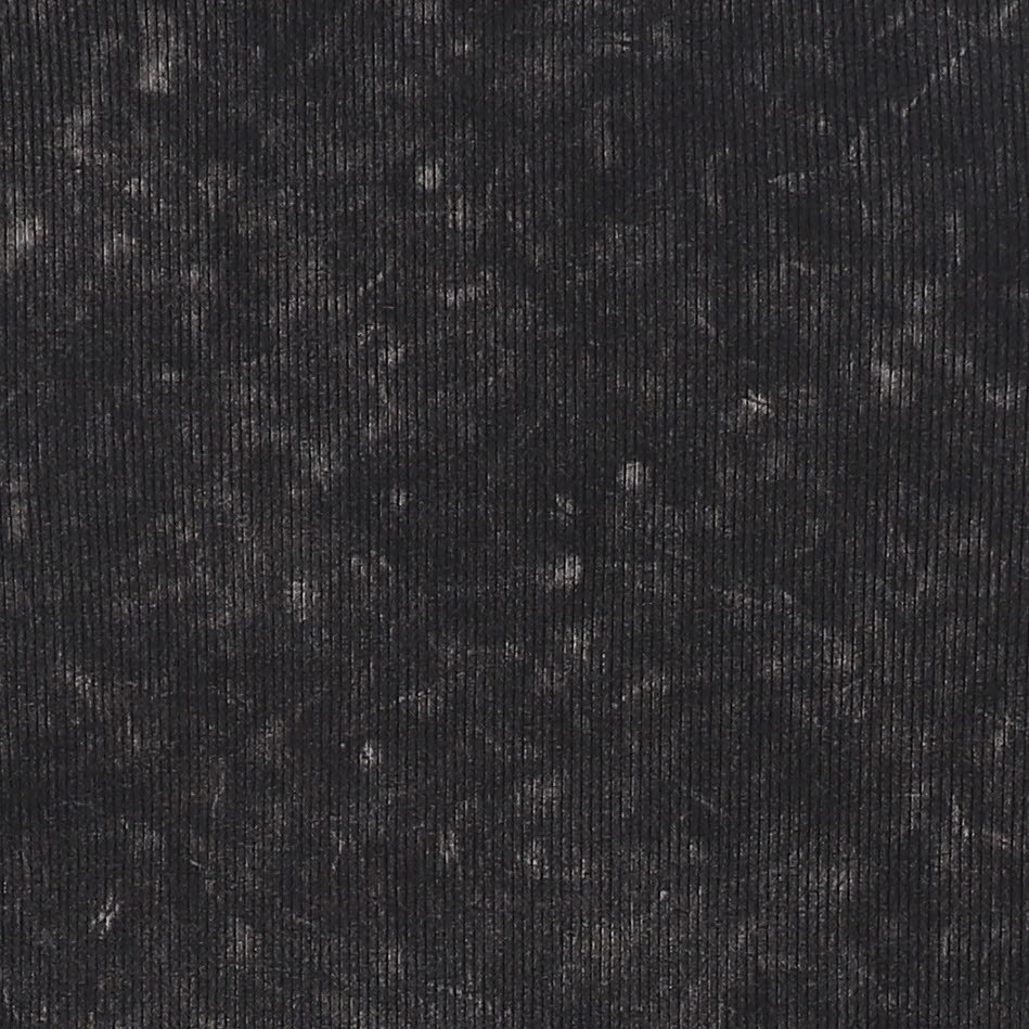 CABANA BLACK MINERAL WASH RIBBED T-SHIRT