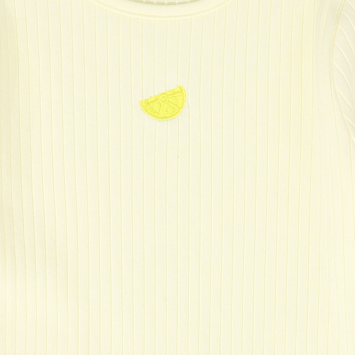 CABANA YELLOW STRIPED HEM RIBBED T-SHIRT