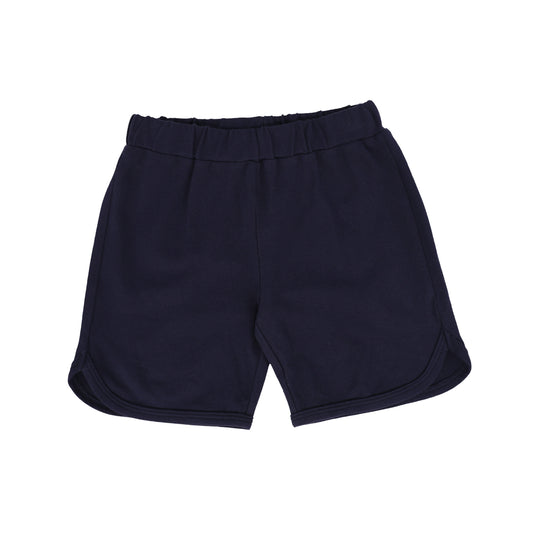 BACE COLLECTION NAVY PIQUE TRACK SHORTS [FINAL SALE]