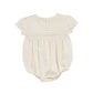 BACE COLLECTION OATMEAL PLEATED DETAIL BUBBLE ROMPER [FINAL SALE]