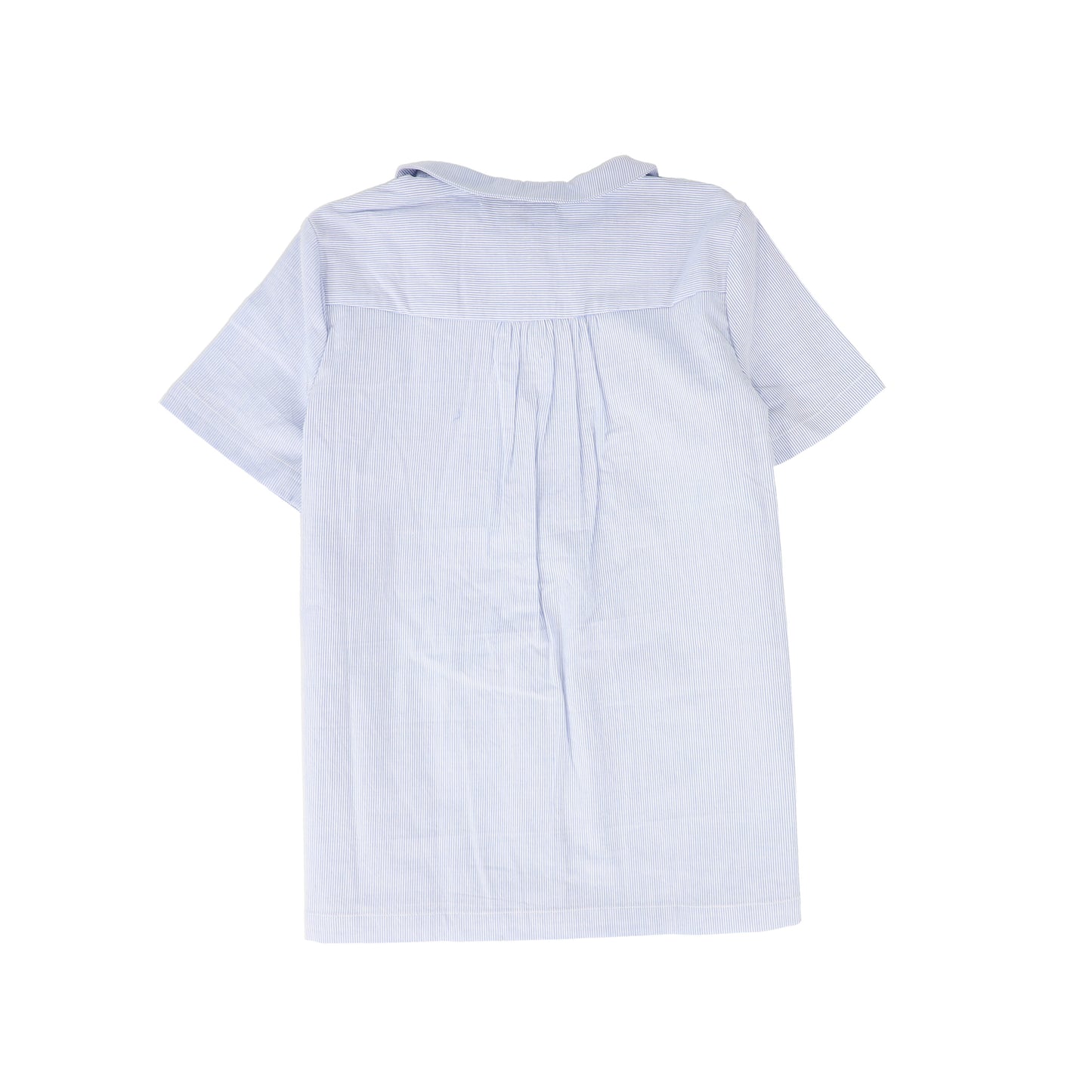 BACE COLLECTION LIGHT BLUE THIN STRIPED BLOUSE [FINAL SALE]