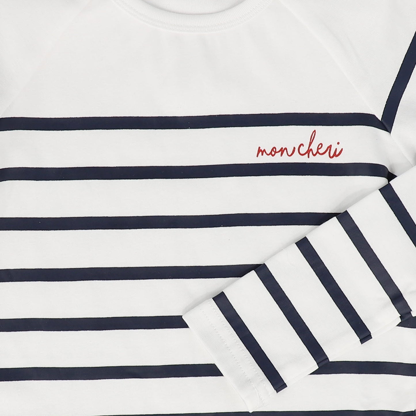 BAMBOO WHITE STRIPED LS TEE [FINAL SALE]