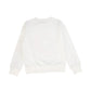 VIBE WHITE EMBROIDERED DETAILED SWEATSHIRT [FINAL SALE]