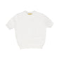 LE BOURDON WHITE OMBRE RIBBED KNIT SWEATER