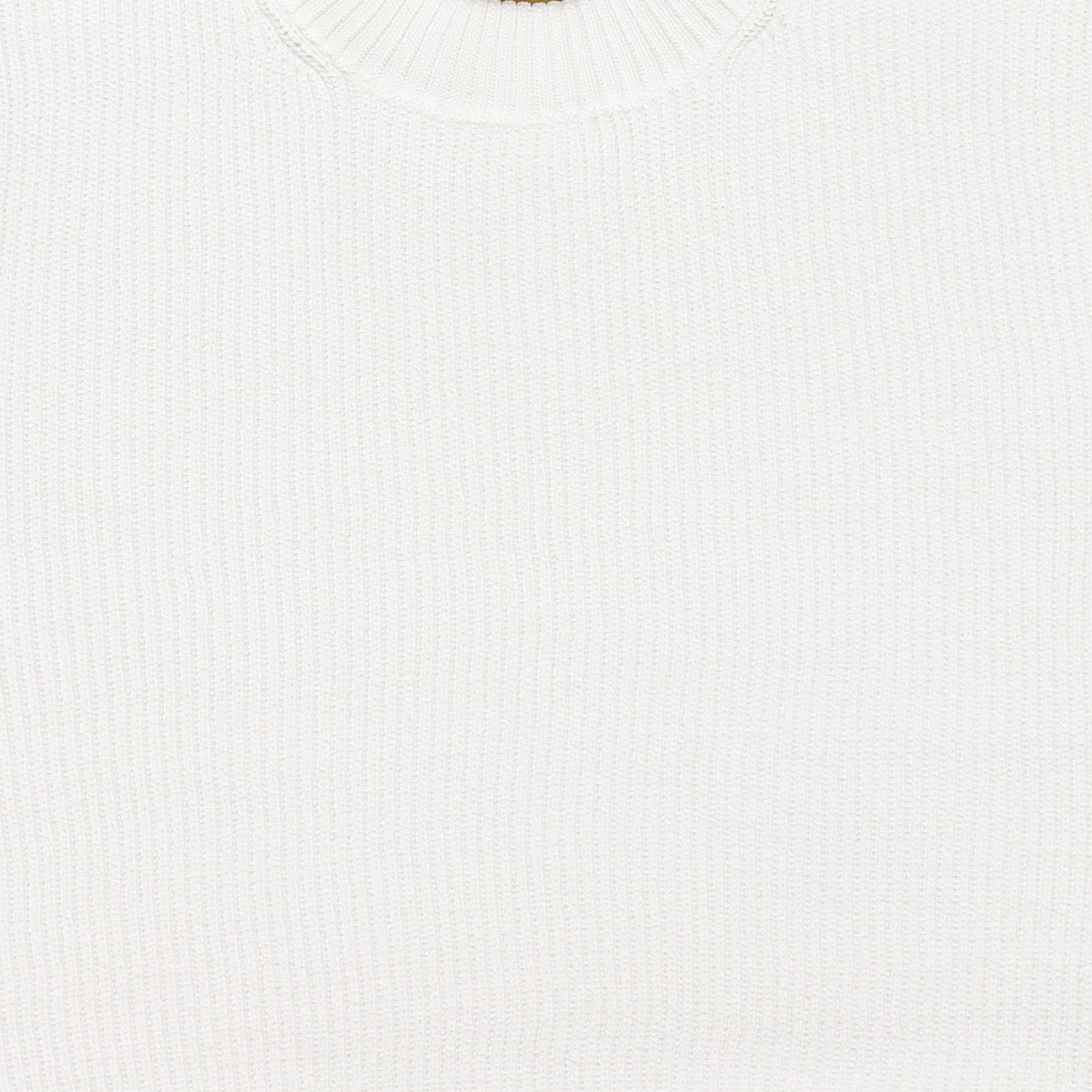 LE BOURDON WHITE OMBRE RIBBED KNIT SWEATER
