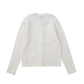 BAMBOO WHITE POINTELLE KNIT BUTTON CARDIGAN [FINAL SALE]
