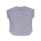 BAMBOO BLUE COLLARED SS TOP [FINAL SALE]