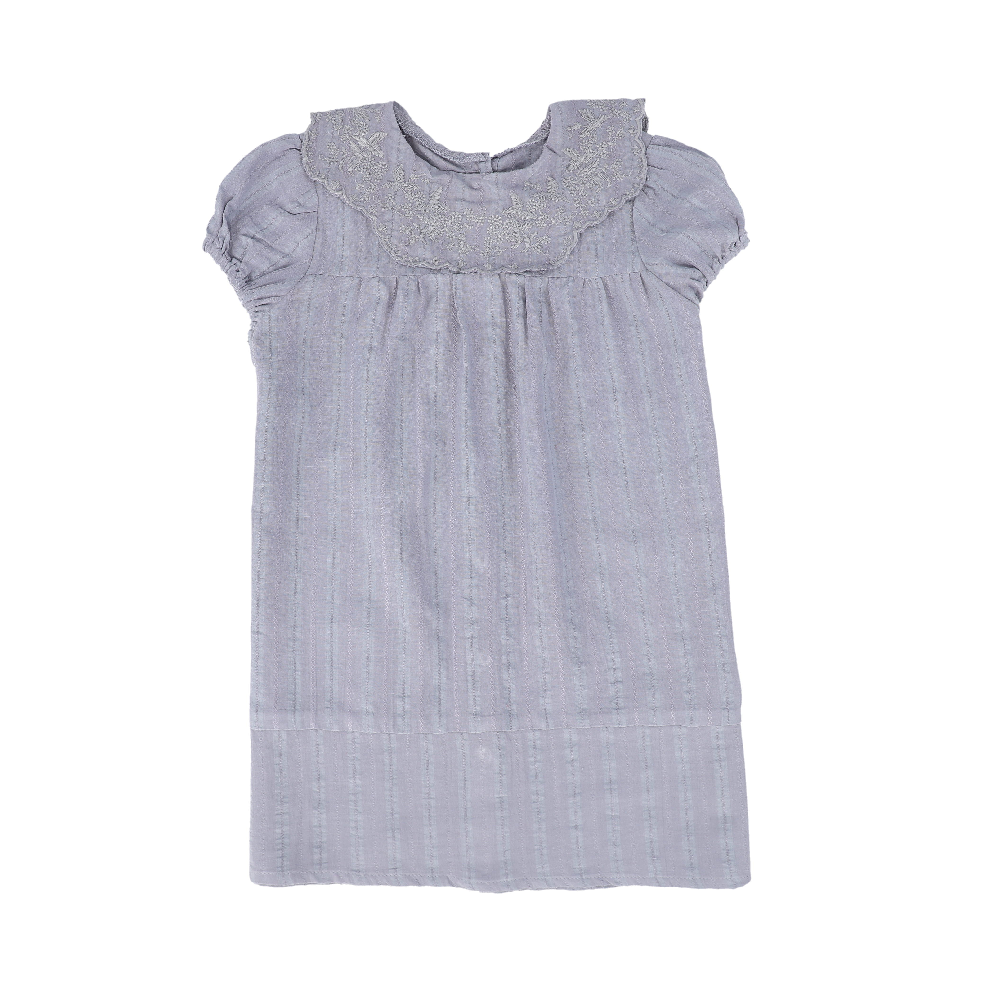 Bamboo Orchid Blue A-Line Dress with Cap Sleeves main image 0