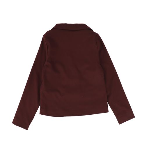 TUSTELLO BURGUNDY DOUBLE BREASTED BLAZER