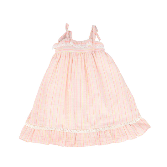 COSMOSOPHIE PINK STRIPED BOW JUMPER [FINAL SALE]