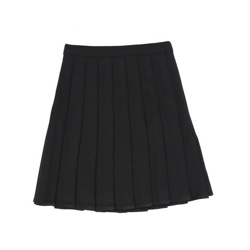 LILOU BLACK PLEATED SKIRT