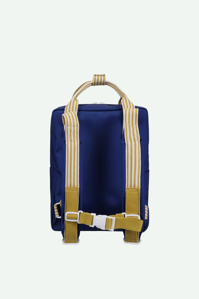 STICKY LEMON BLUE COLOR BLOCK POCKET BACKPACK