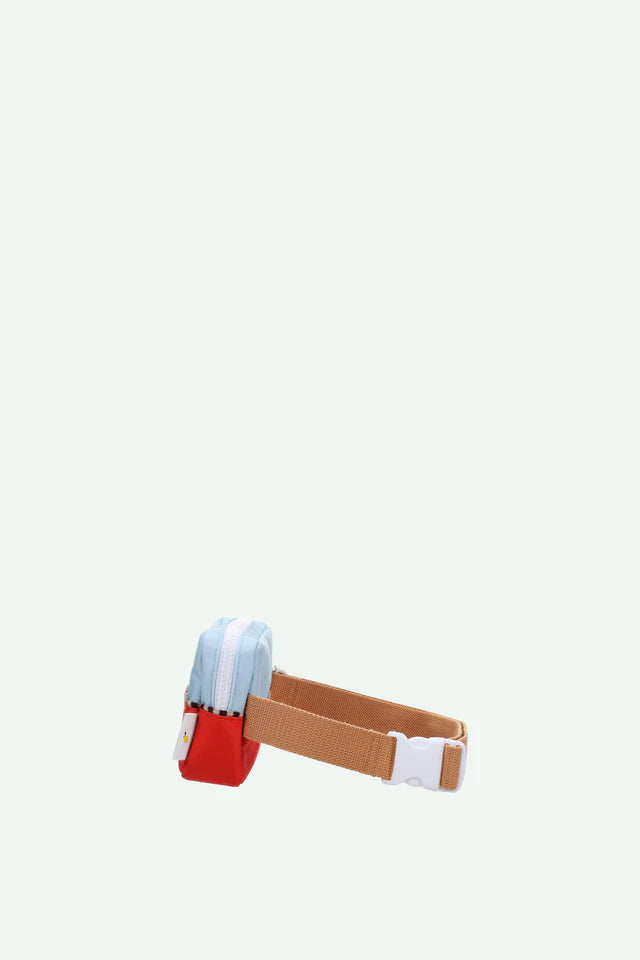 STICKY LEMON RED/BLUE COLOR BLOCK FANNY PACK