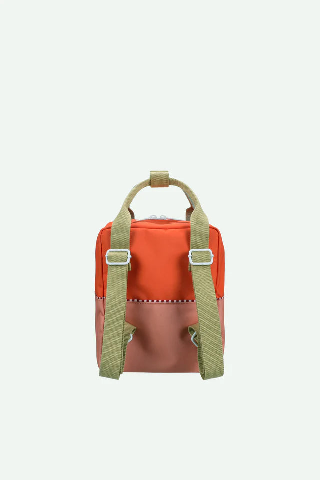 STICKY LEMON ORANGE COLOR BLOCK MINI BACKPACK