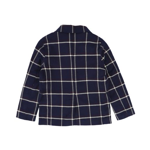 PERNILLE BLUE WHITE PLAID BLAZER