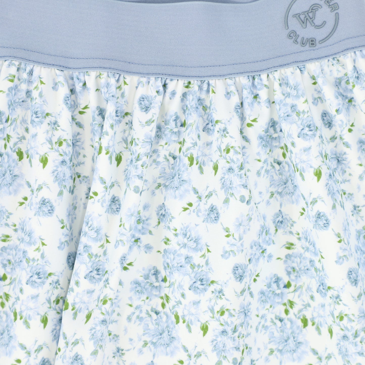 WATER CLUB BLUE TINY FLORAL SWIM SKIRT