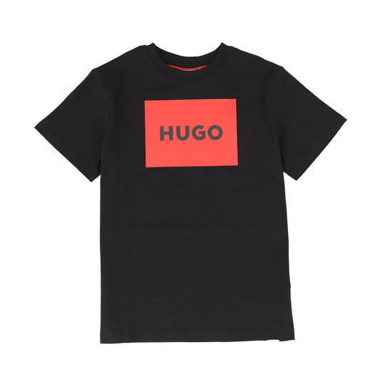 HUGO BLACK LOGO PATCH TEE [FINAL SALE]