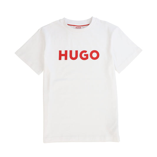 HUGO WHITE LOGO TEE [FINAL SALE]