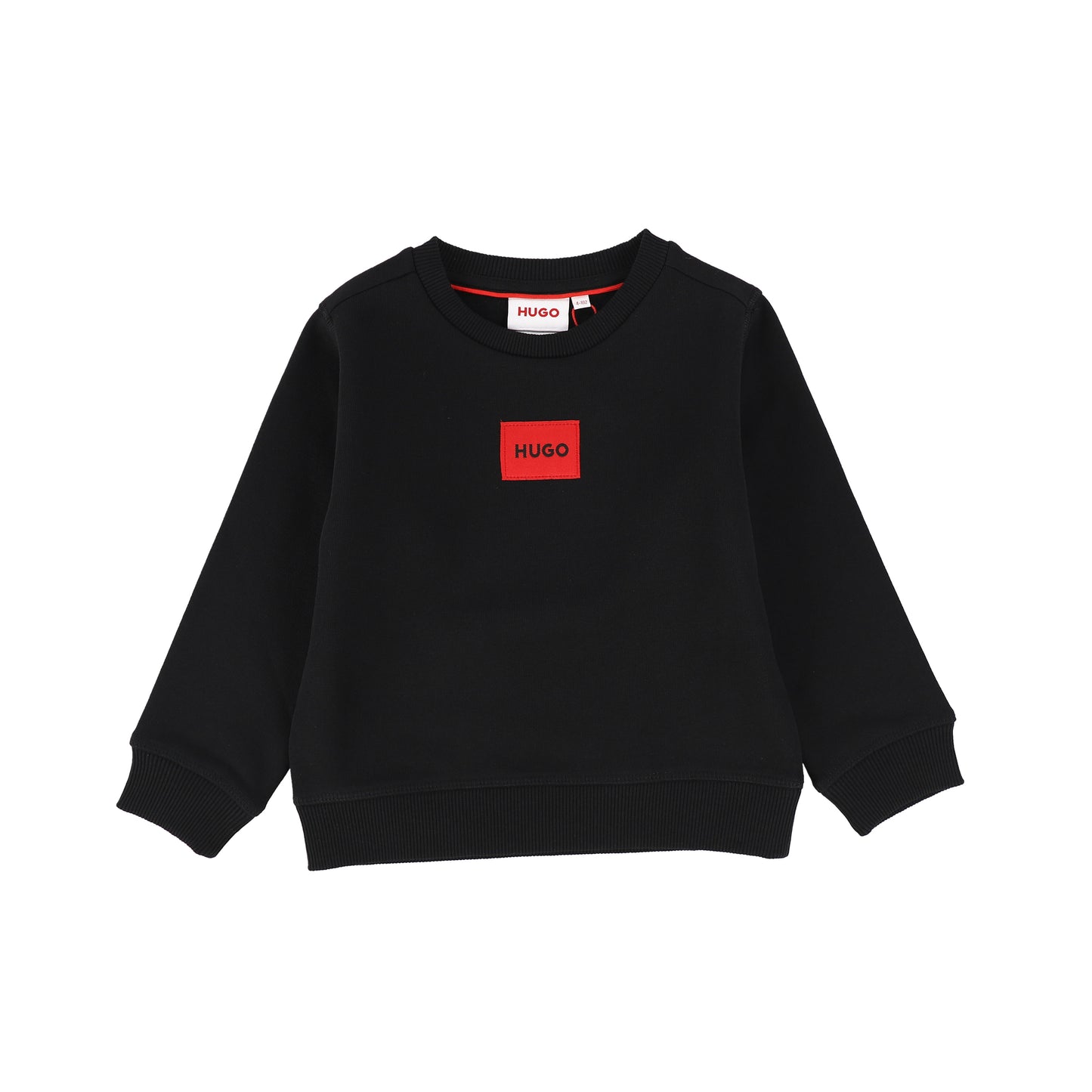 HUGO BLACK BOXED LOGO SWEATSHIRT