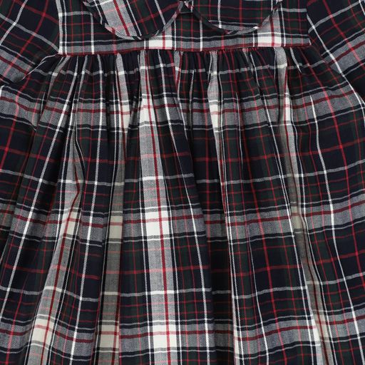 MARMAR COPENHAGEN CHECKED PETER PAN COLLAR DRESS