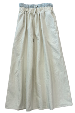 VALENTINA NAVY LAYERED DRAWSTRING SKIRT