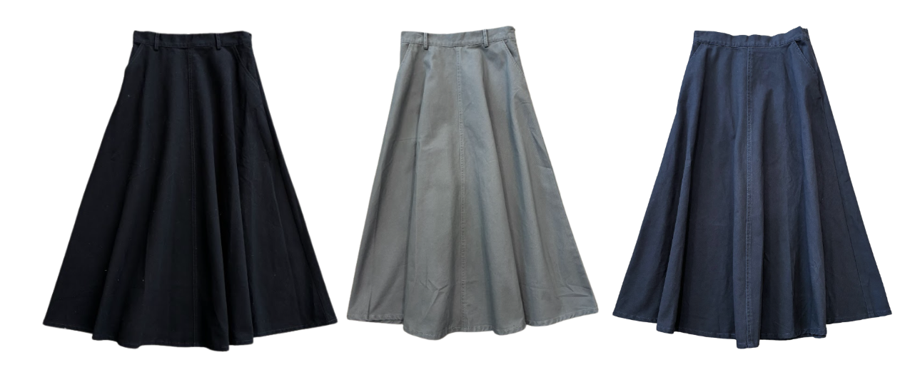 VALENTINA BLACK HANDKERCHIEF BELT SKIRT