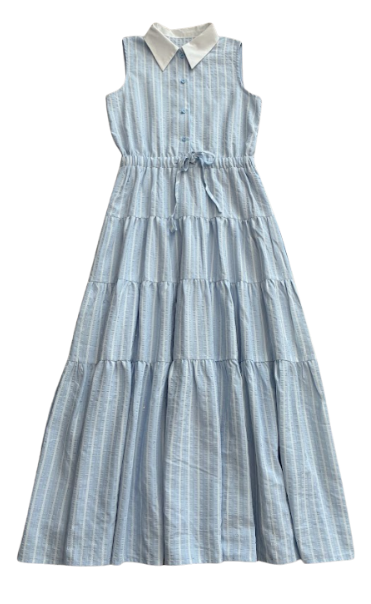 VALENTINA LIGHT BLUE RHINESTONE STRIPE JUMPER