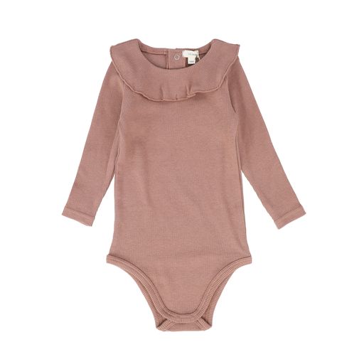 LIL LEGS MULBERRY RUFFLE ONESIE