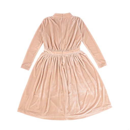 THE MIDDLE DAUGHTER BIEGE VELVET WAISTED DRESS