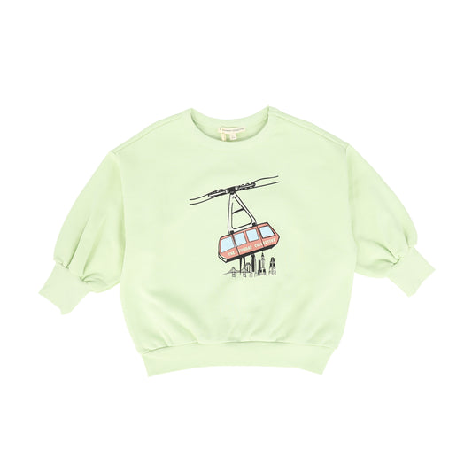 THE SUNDAY COLLECTIVE PALE GREEN FRENCH TERRY SWEATSHIRT [FINAL SALE]