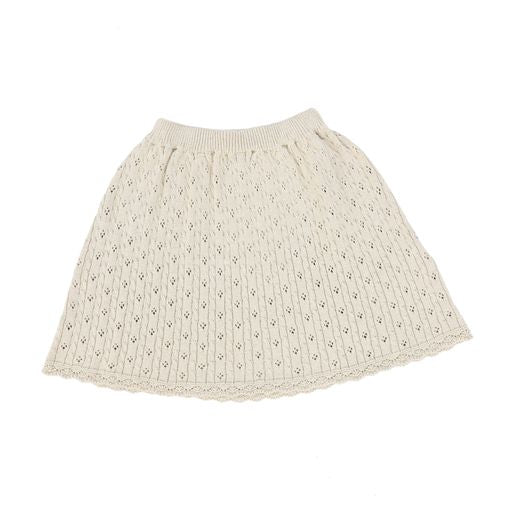 BEBE ORGANIC NATURAL KNIT BRAIDED SKIRT