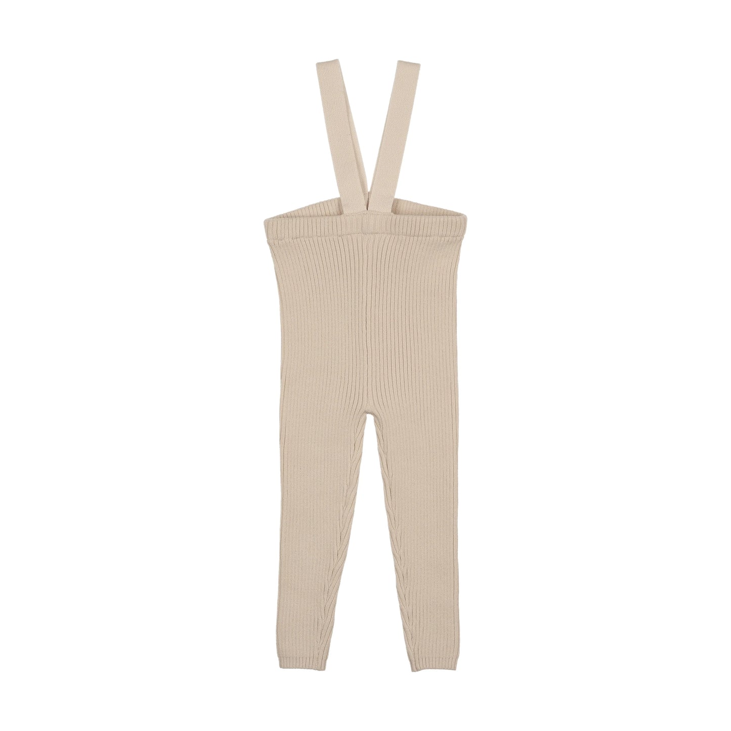 LIL LEGS WHEAT KNIT SUSPENDER LEGGINGS