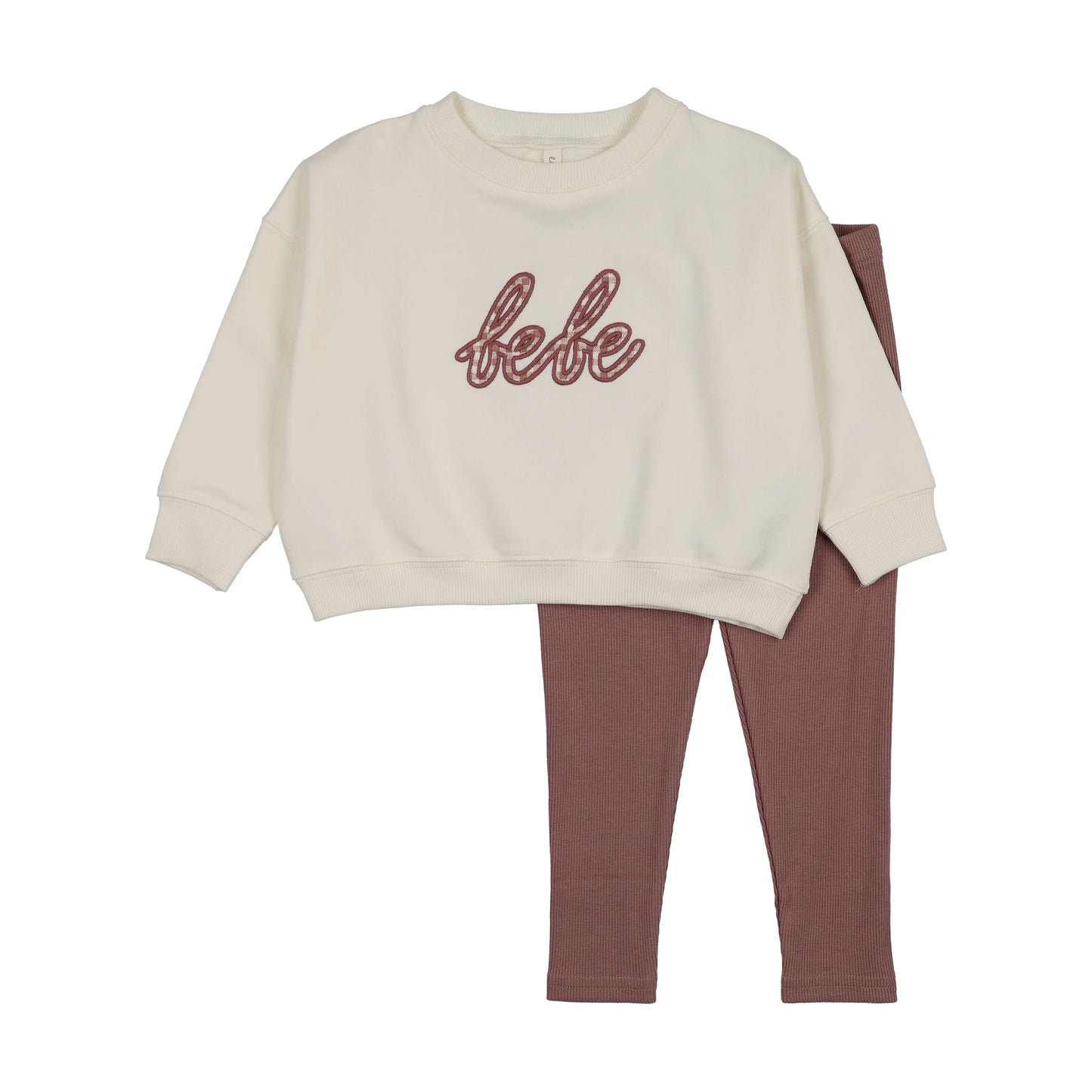 LILETTE DUSTY PINK SWEATSHIRT SET - FLORAL