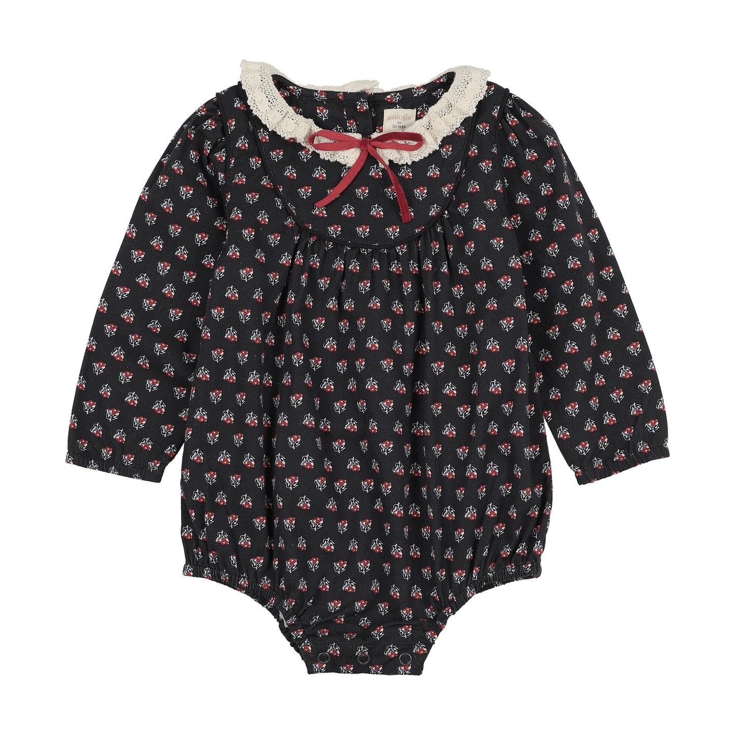 ANALOGIE NAVY PRINT HOME GARDEN GIRL ROMPER