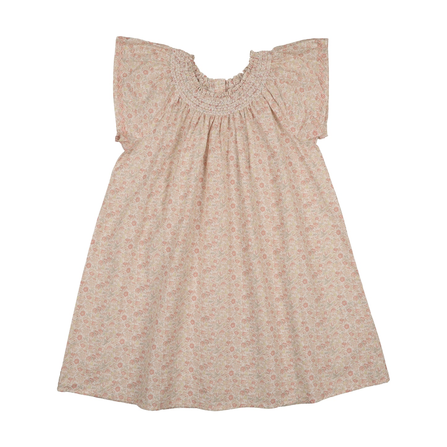 ANALOGIE BUD PINK SUNNY BLOSSOMS FLUTTER DRESS