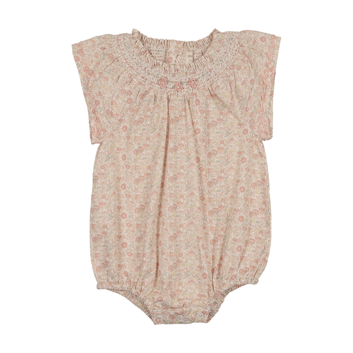ANALOGIE BUD PINK SUNNY BLOSSOM FLUTTER ROMPER