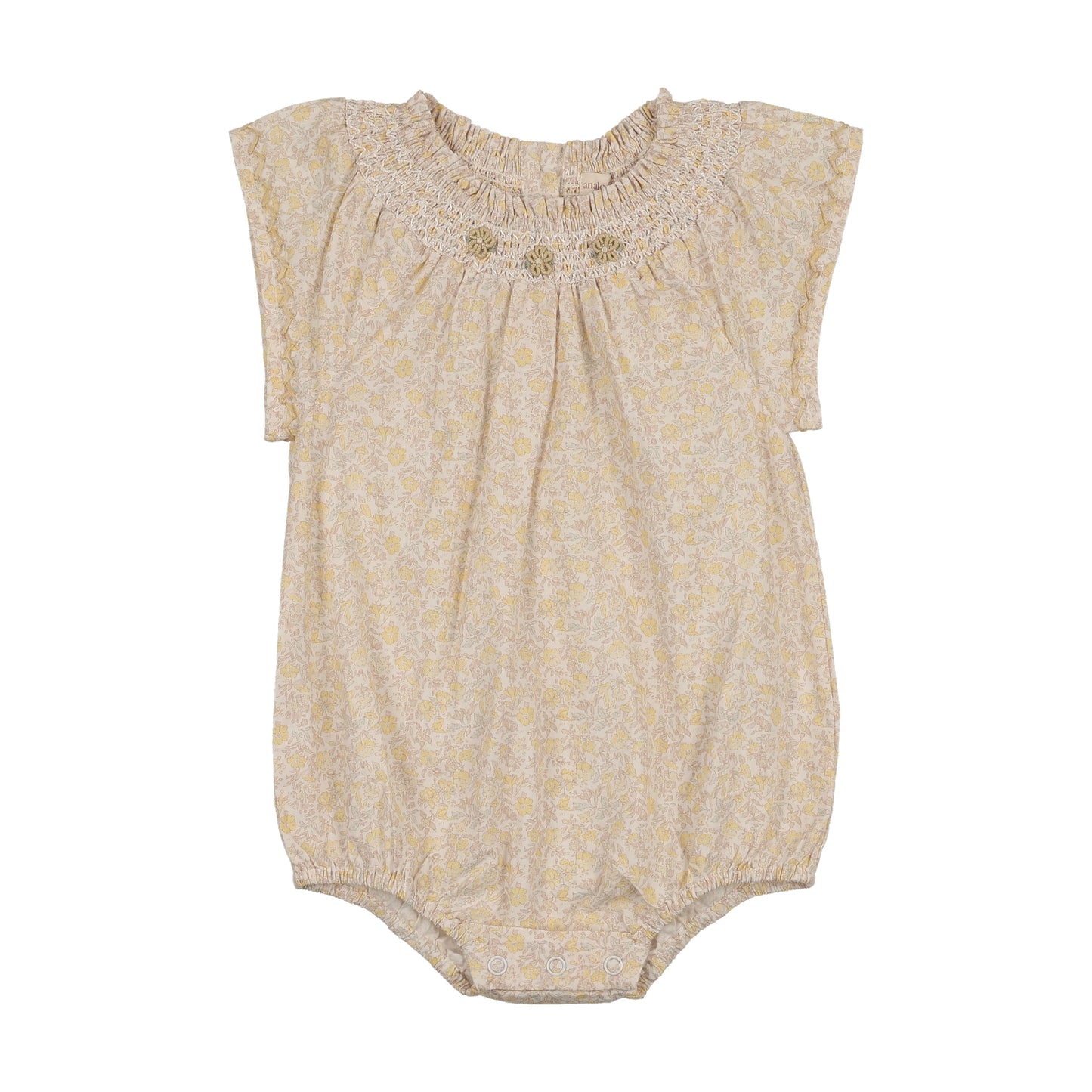 ANALOGIE YELLOW SUNNY BLOSSOM FLUTTER ROMPER