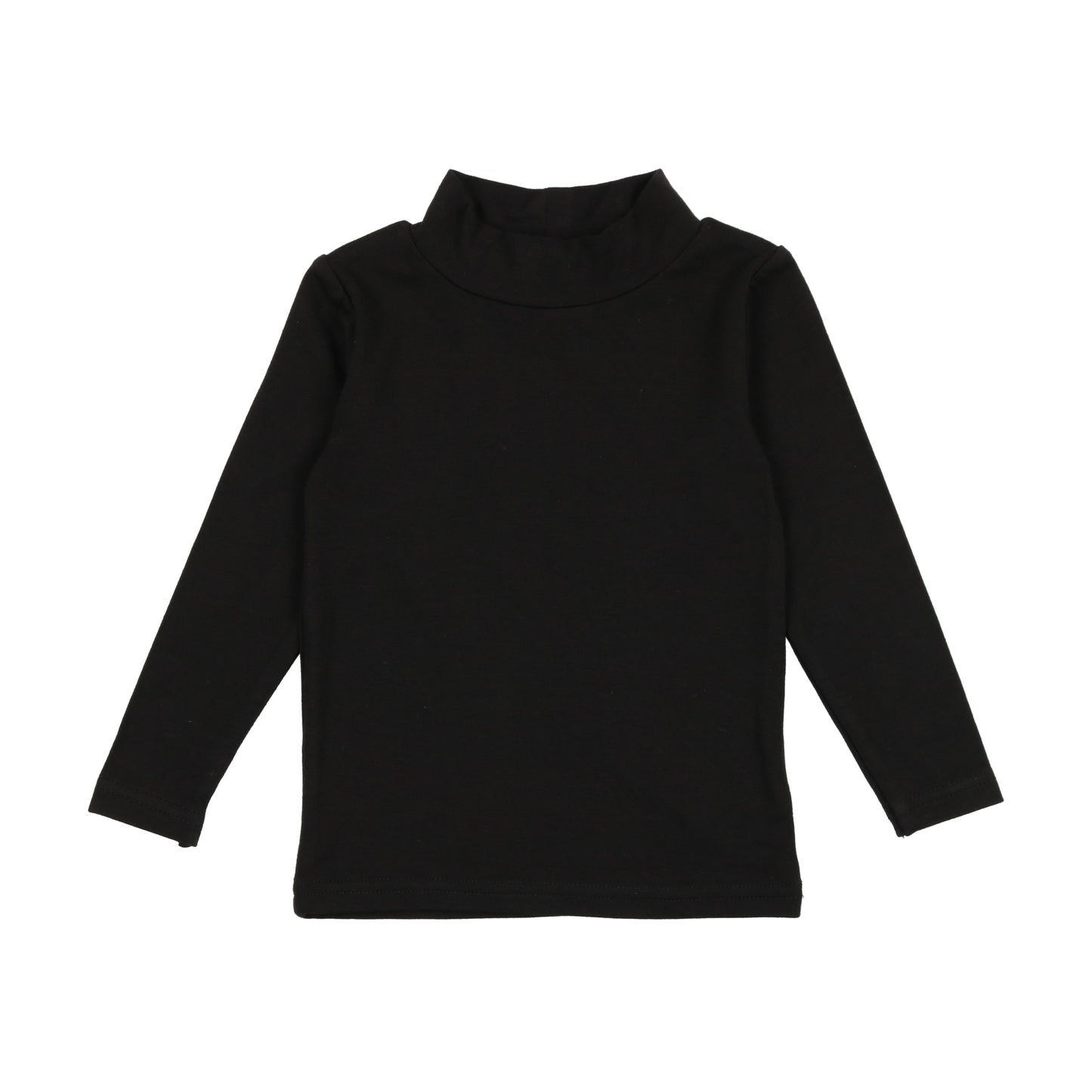 LIL LEGS BLACK BAMBOO MOCK NECK