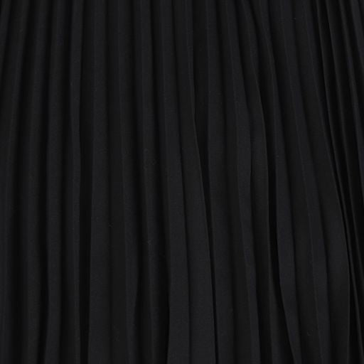 MINIMAL BLACK PLEATED WAISTBAND SKIRT