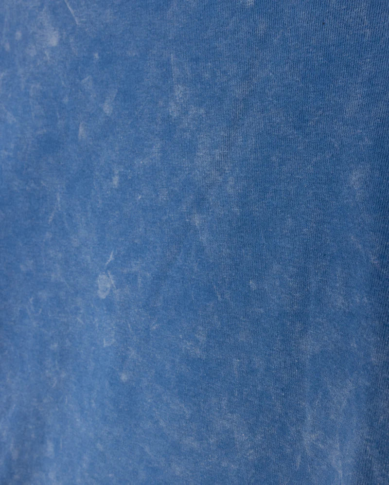 CABANA LIGHT BLUE MINERAL WASH PUFF SLEEVE T-SHIRT