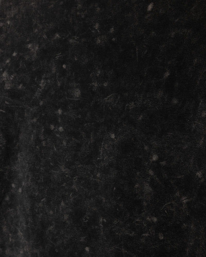 CABANA BLACK MINERAL WASH PUFF SLEEVE T-SHIRT