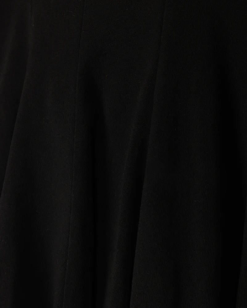 CABANA BLACK WAISTED A-LINE SKIRT