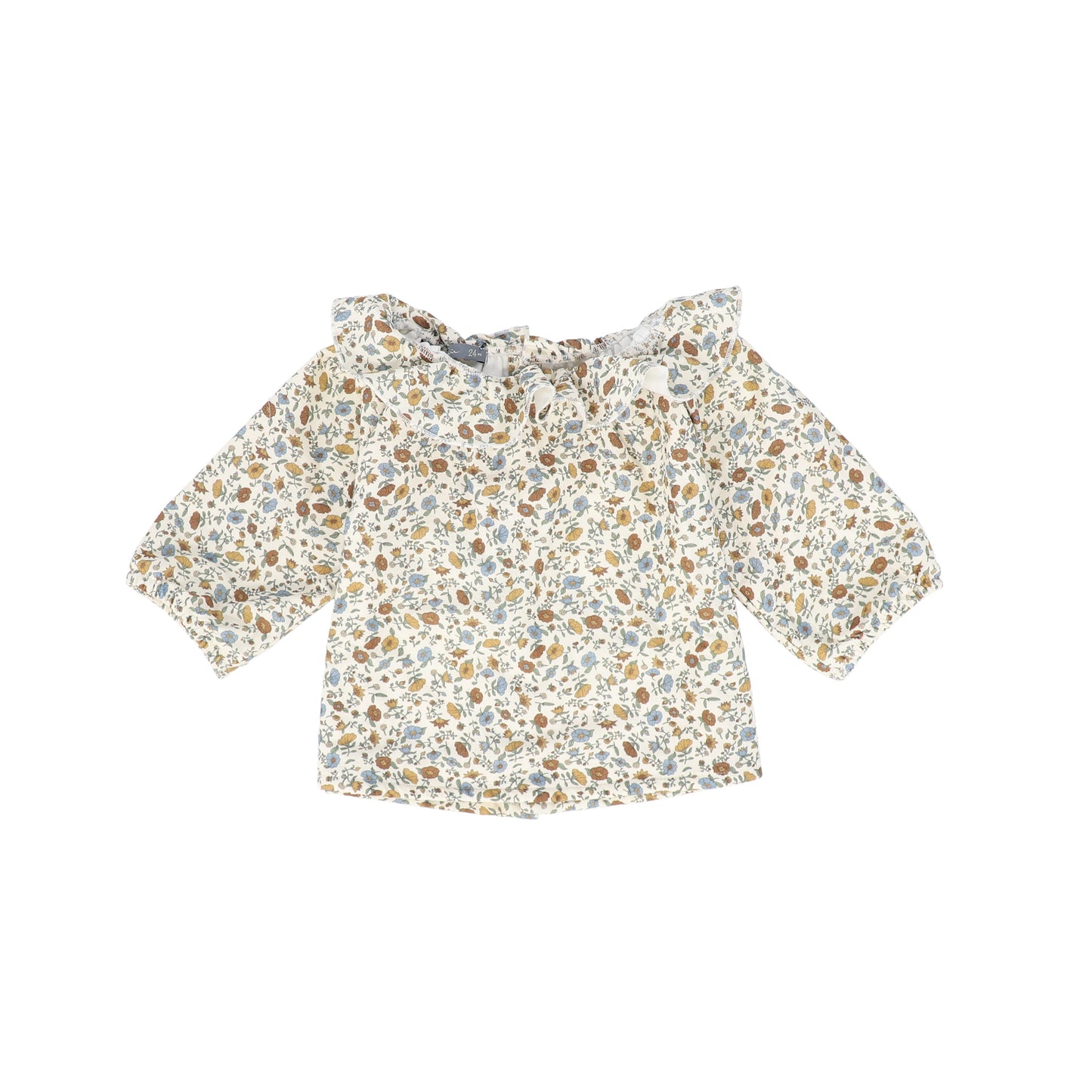MINIMU AMBER FLORAL RUFFLE COLLAR BLOUSE