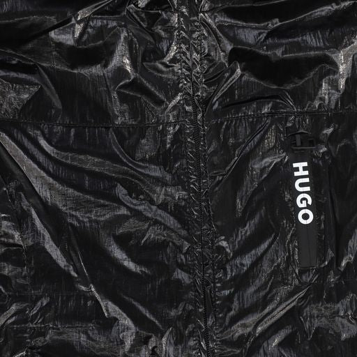 HUGO BLACK HOODED JACKET